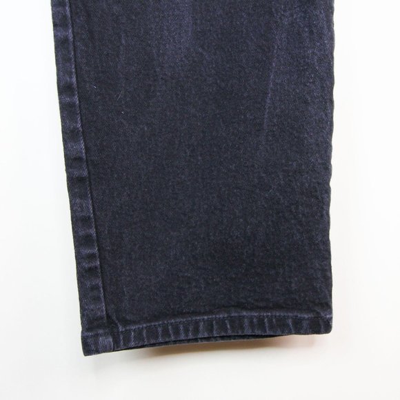 Vintage 90s Black High Waisted Black Mom Jeans - Picture 9 of 12